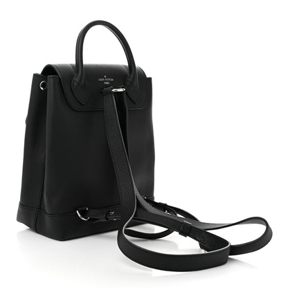 Louis Vuitton Calfskin Lockme Backpack Black 3 of 9
