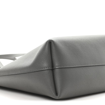 Saint Laurent Calfskin North-South Shopping Tote Storm 10 of 13