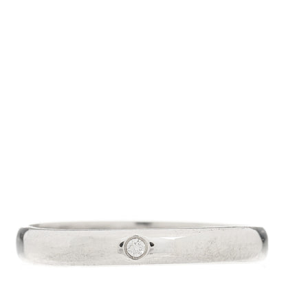 Cartier Platinum Diamond 2.6mm 1895 Wedding Band Ring 51 5.75 1 of 7