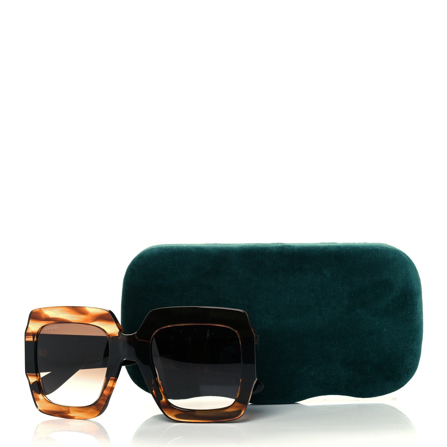 Gucci Square Frame GG0178S Sunglasses Havana 9 of 9