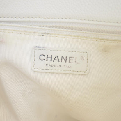 Chanel Caviar Grand Shopping Tote GST White 9 of 10