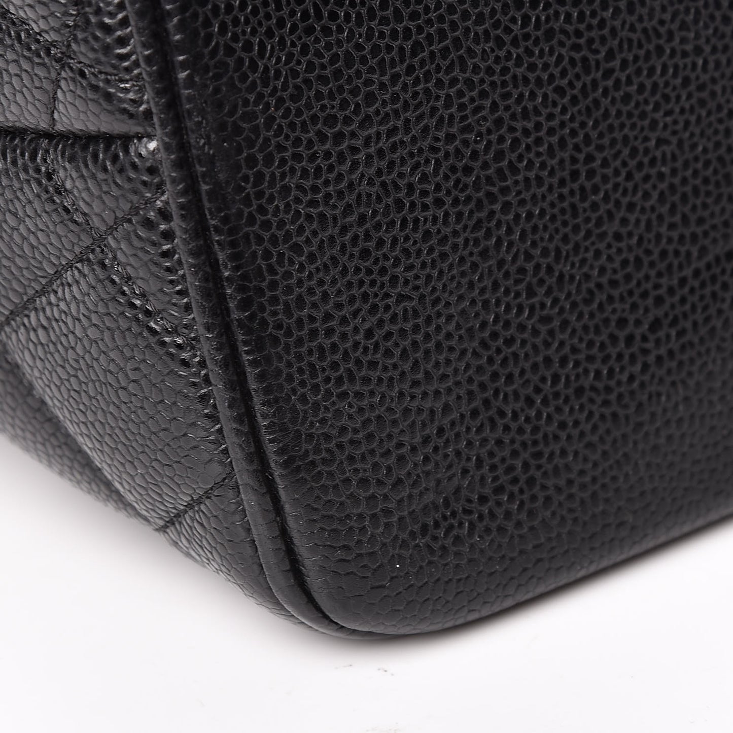 Caviar Quilted Medallion Tote Black
