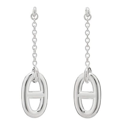Hermes Sterling Silver Farandole Drop Earrings 1 of 5