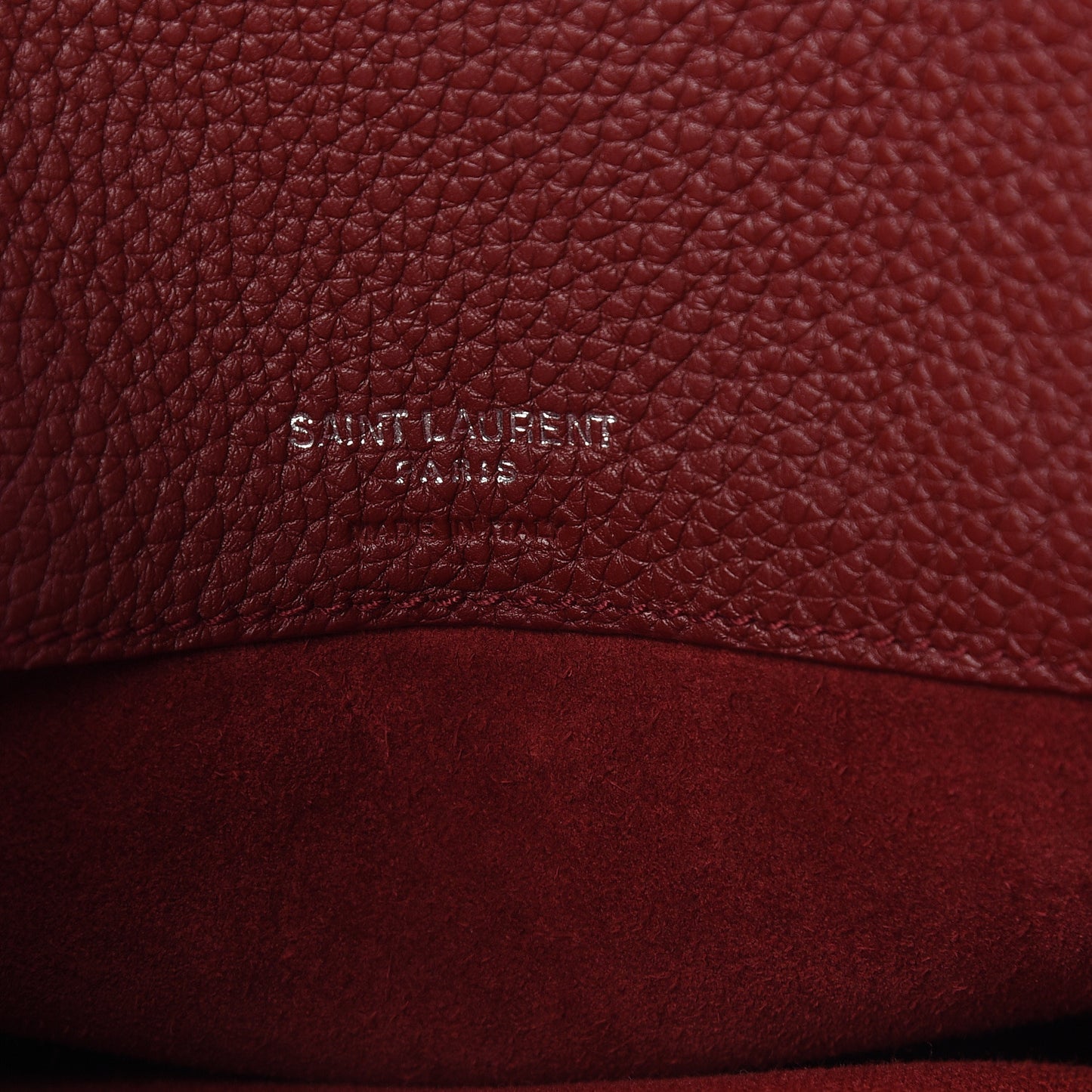 Grained Calfskin Small Supple Sac De Jour Dark Pallisandre