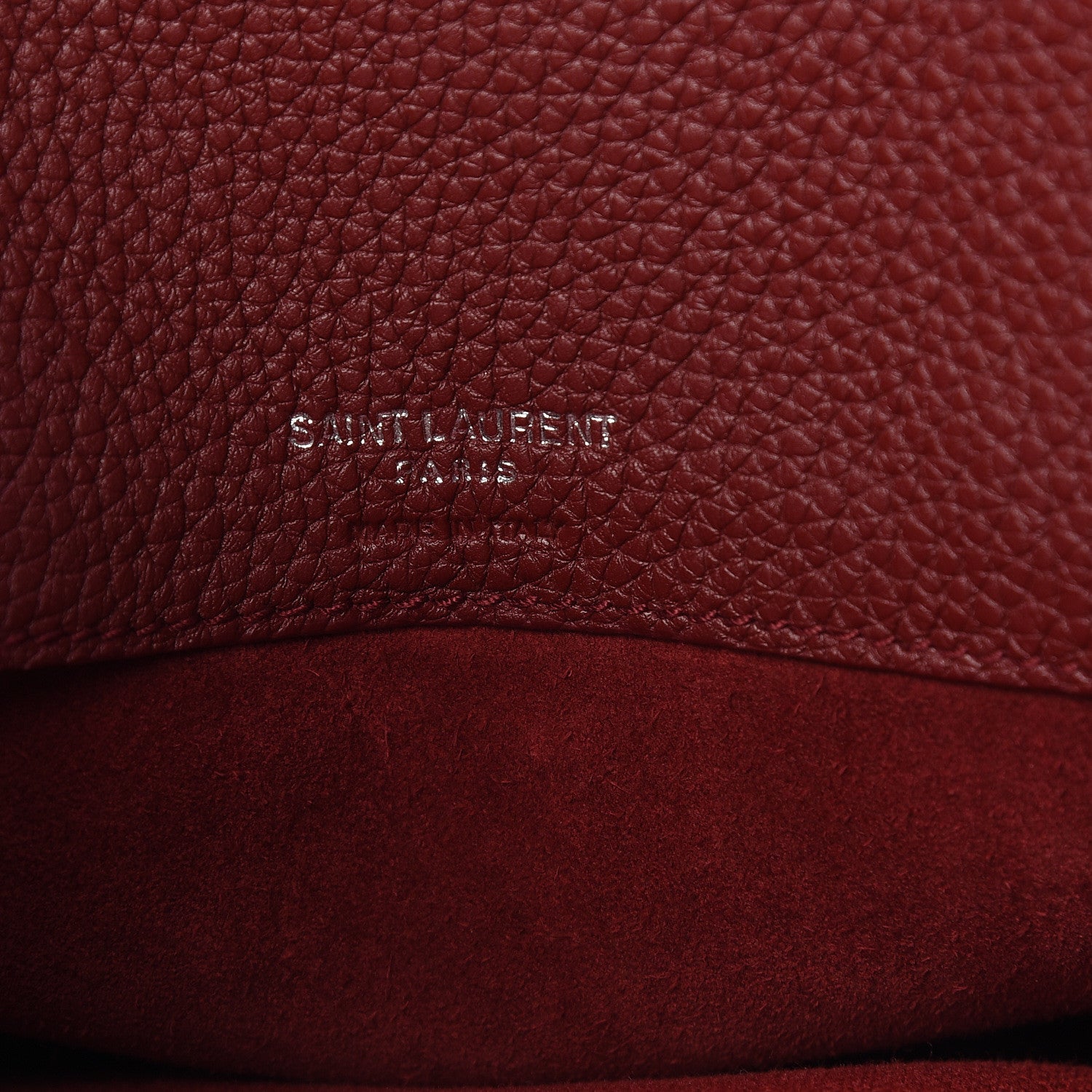 Saint Laurent Grained Calfskin Small Supple Sac De Jour Dark Pallisandre 6 of 15