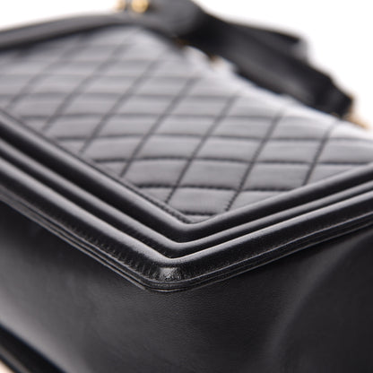 Chanel Lambskin Quilted Medium Boy Flap Black 12 of 21