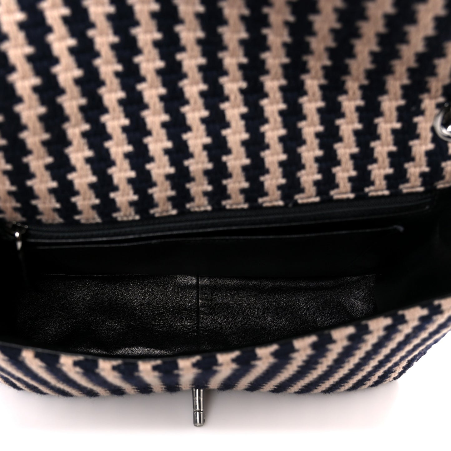 Tweed Medium Elementary Chic Flap Blue Beige
