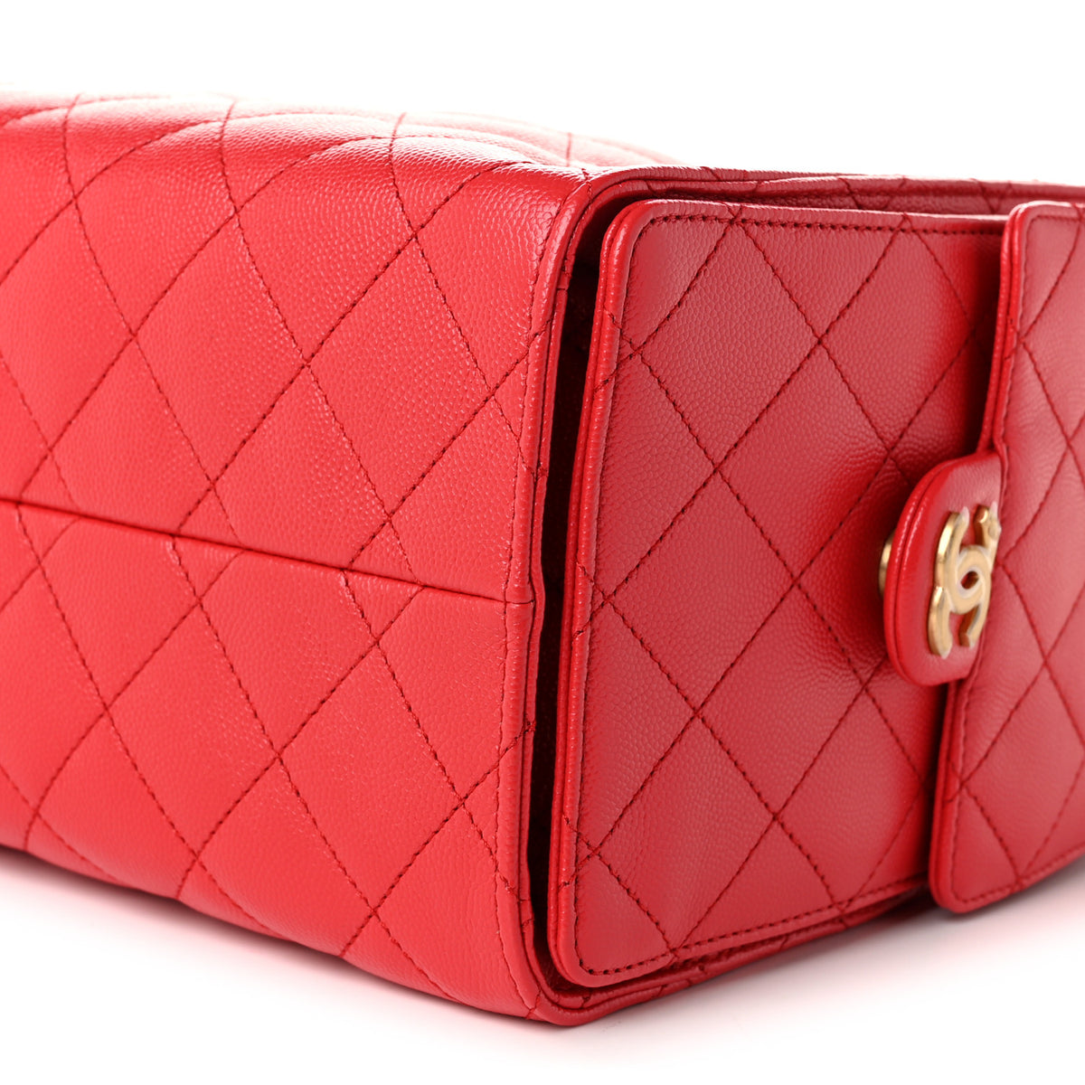 Caviar Quilted Small Chanel 25 Handbag Dark Red