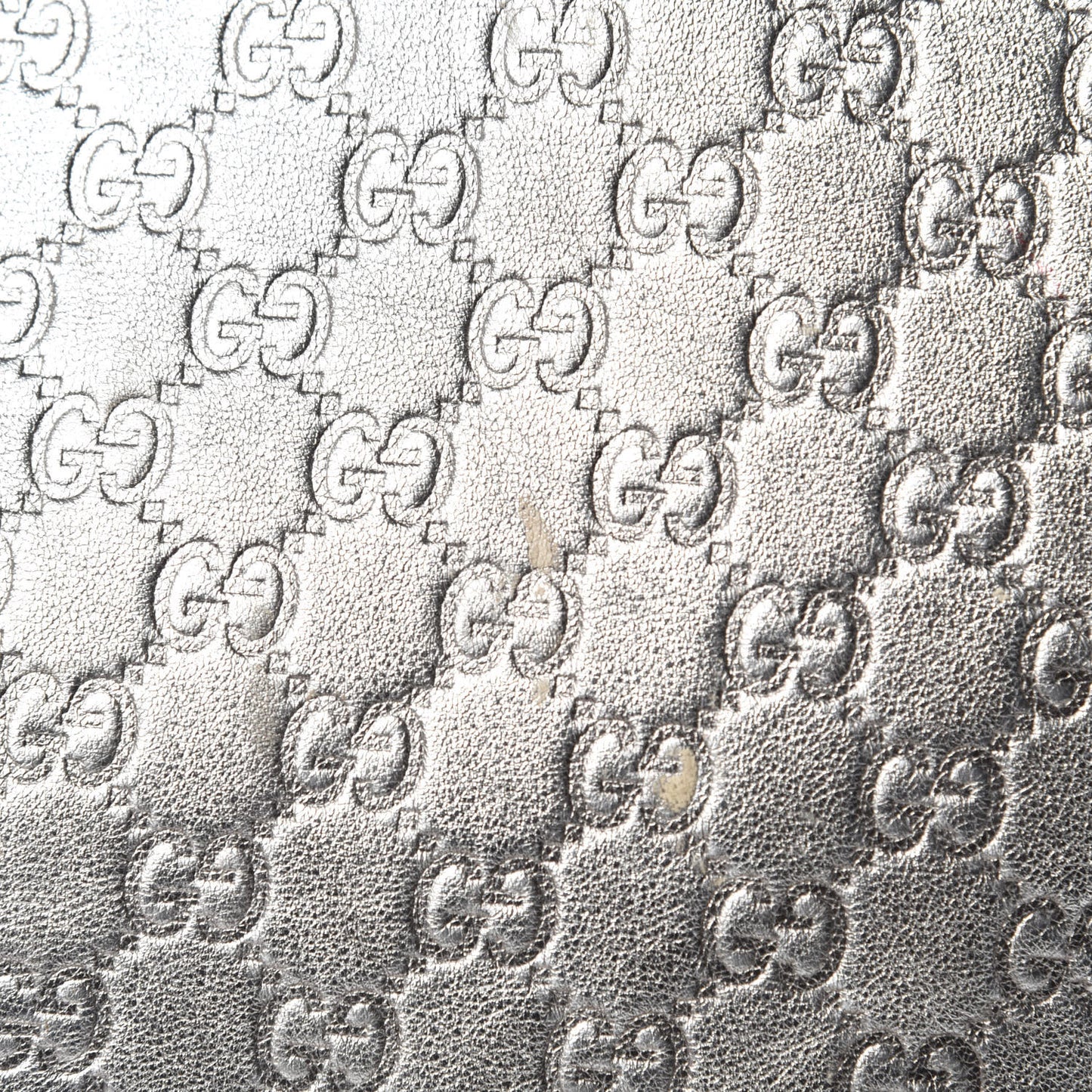 Guccissima Large Tote Silver