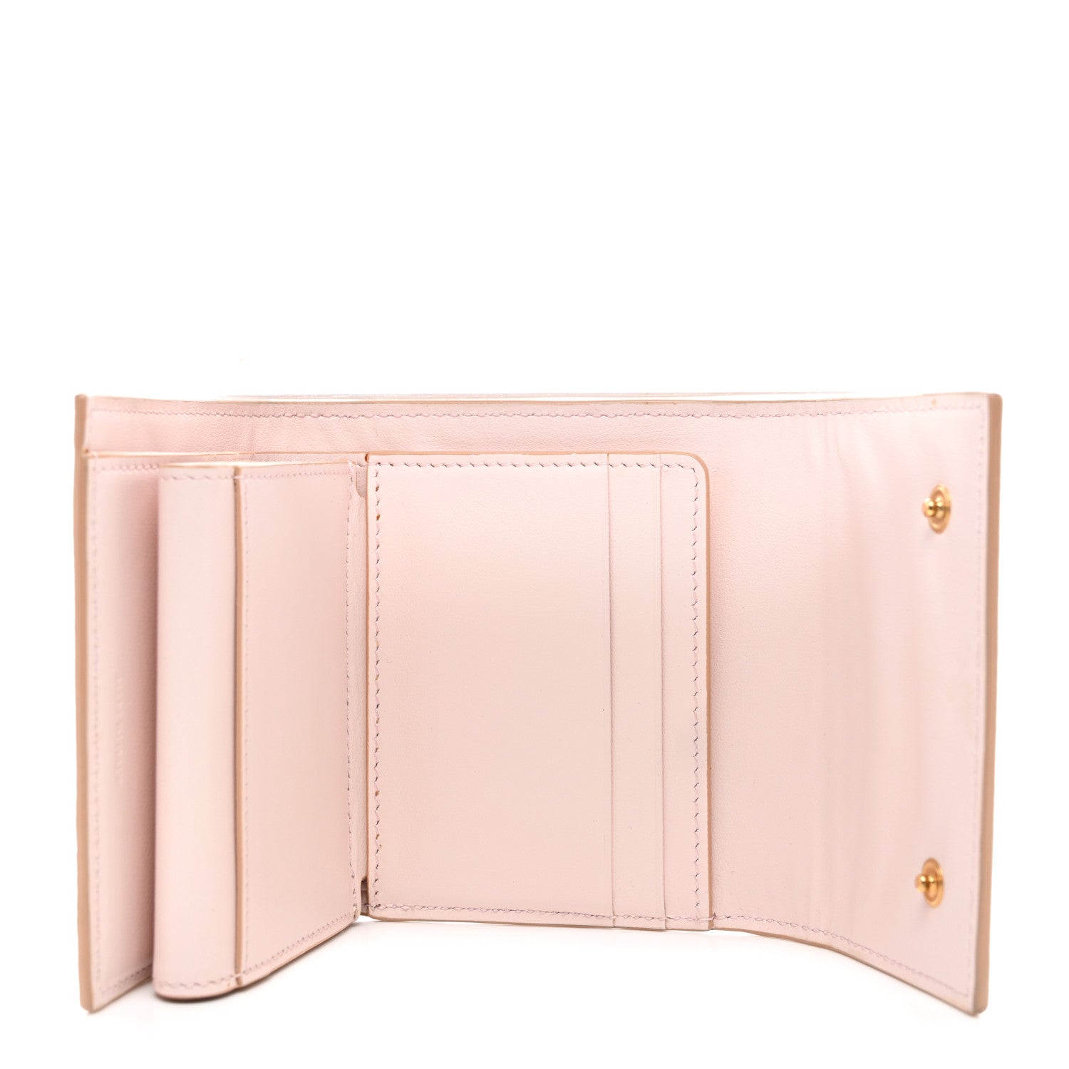 Celine Grained Calfskin Small Tri-Fold Wallet Light Pink 5 of 7