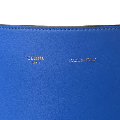 Celine Shiny Smooth Calfskin Small Twisted Cabas Bright Blue 7 of 11