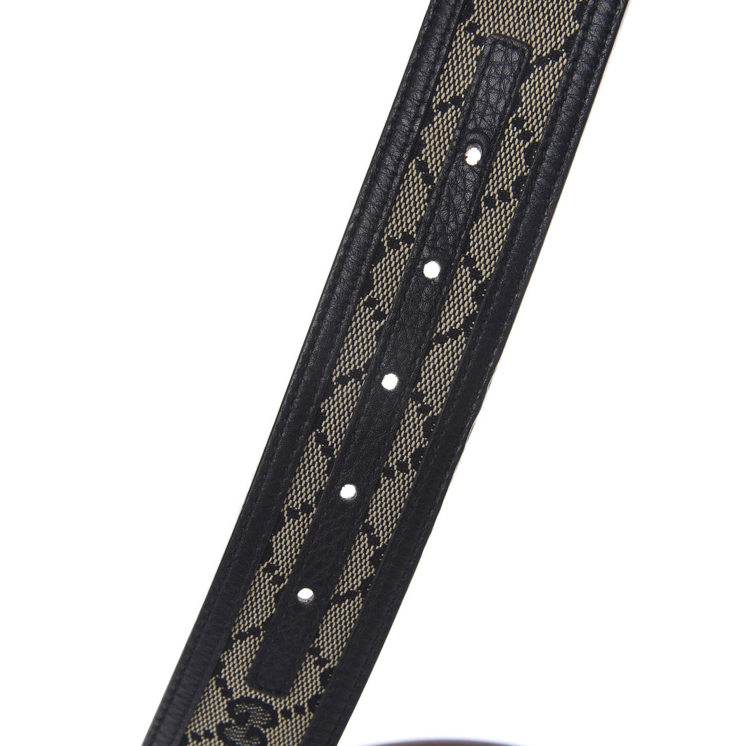 Gucci Monogram Interlocking G Belt 80 32 Navy 4 of 10