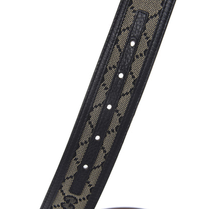 Gucci Monogram Interlocking G Belt 80 32 Navy 4 of 10