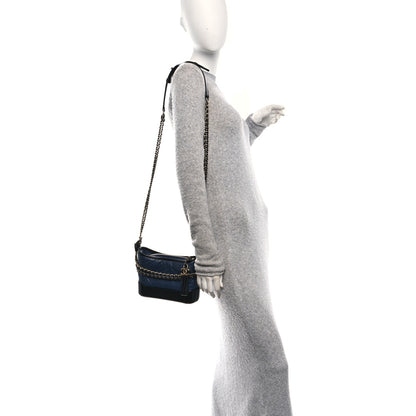 Chanel Aged Calfskin Quilted Small Gabrielle Hobo Dark Grey 2 of 10