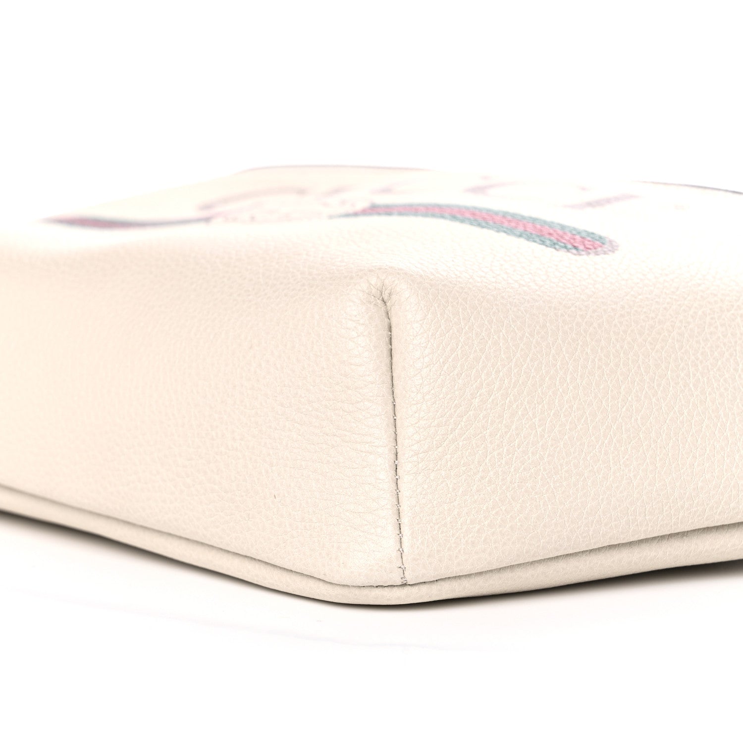 Gucci Grained Calfskin Logo Belt Bag White 9 of 9