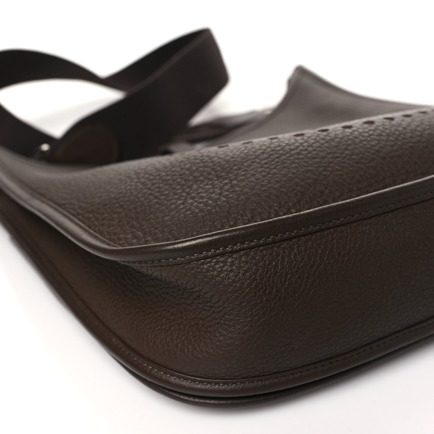 Hermes Taurillon Clemence Evelyne II PM Chocolate 9 of 10