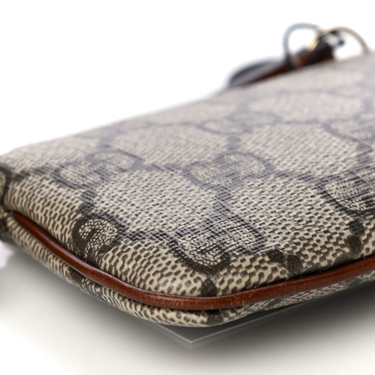 GG Supreme Monogram Key Case Brown