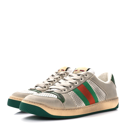 Gucci Nylon Nubuck Web Womens Screener Sneakers Mystic 36.5 Dusty Milk 3 of 10