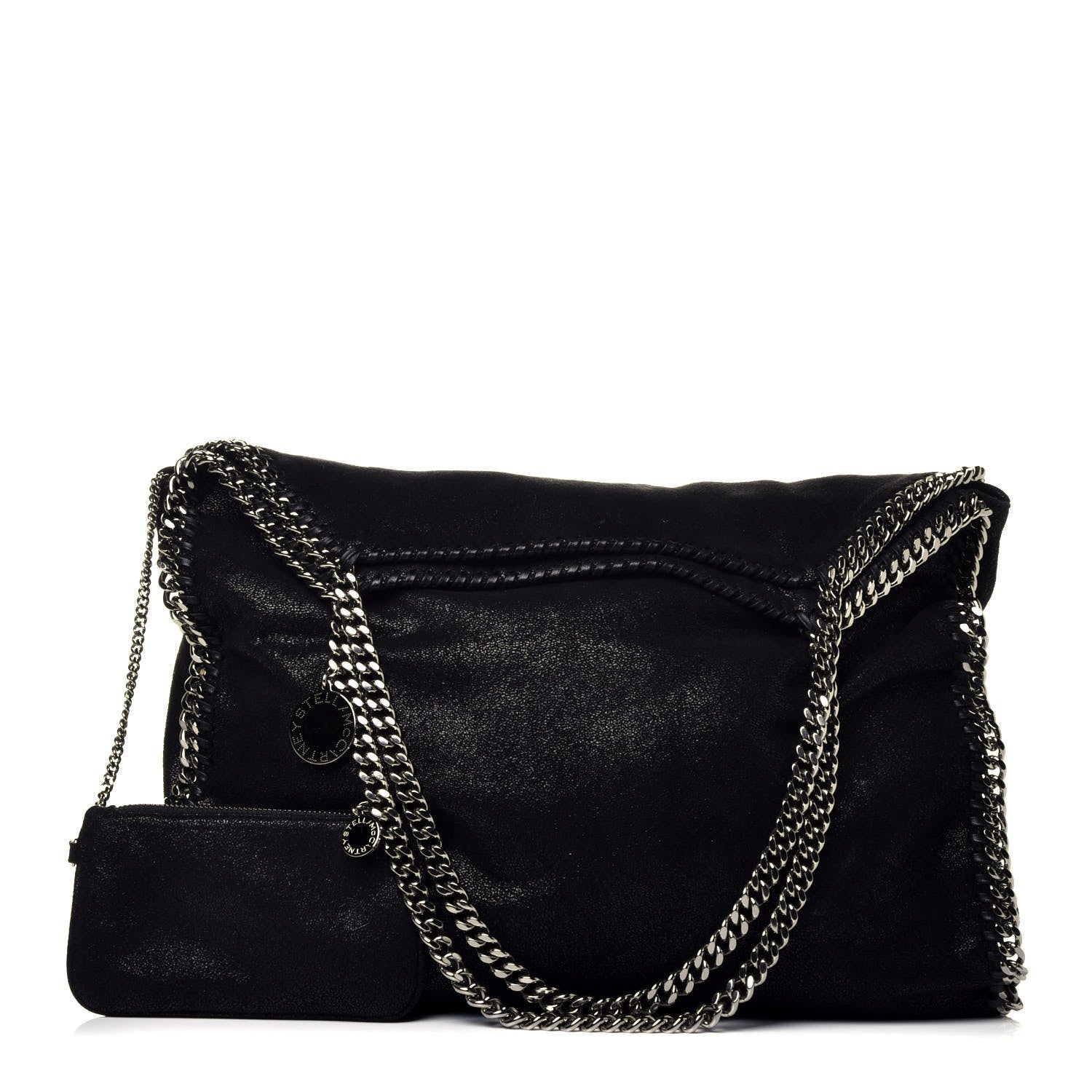 Stella McCartney Shaggy Deer Big Falabella Tote Black 1 of 9