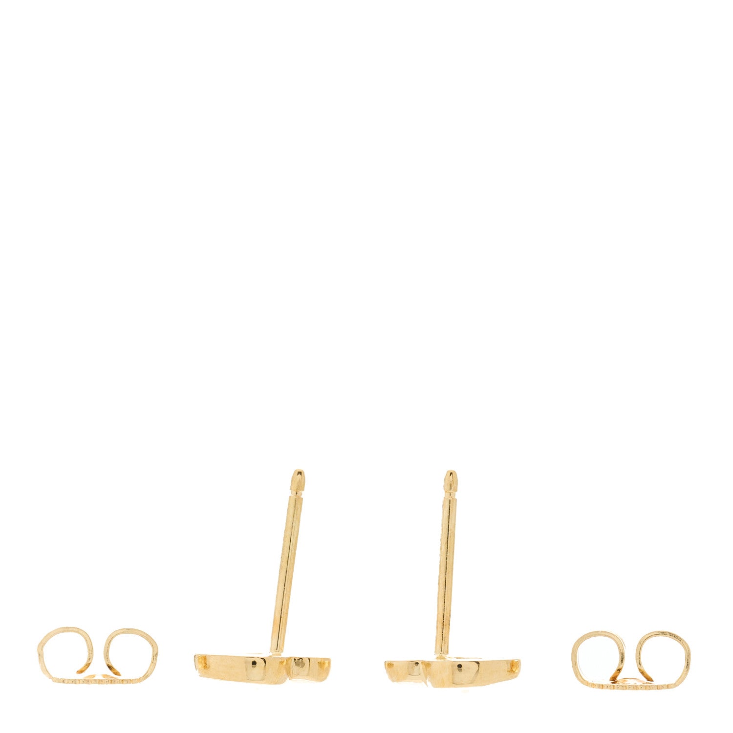 Tiffany 18K Yellow Gold Mini Paloma Picasso Loving Heart Earrings 2 of 3