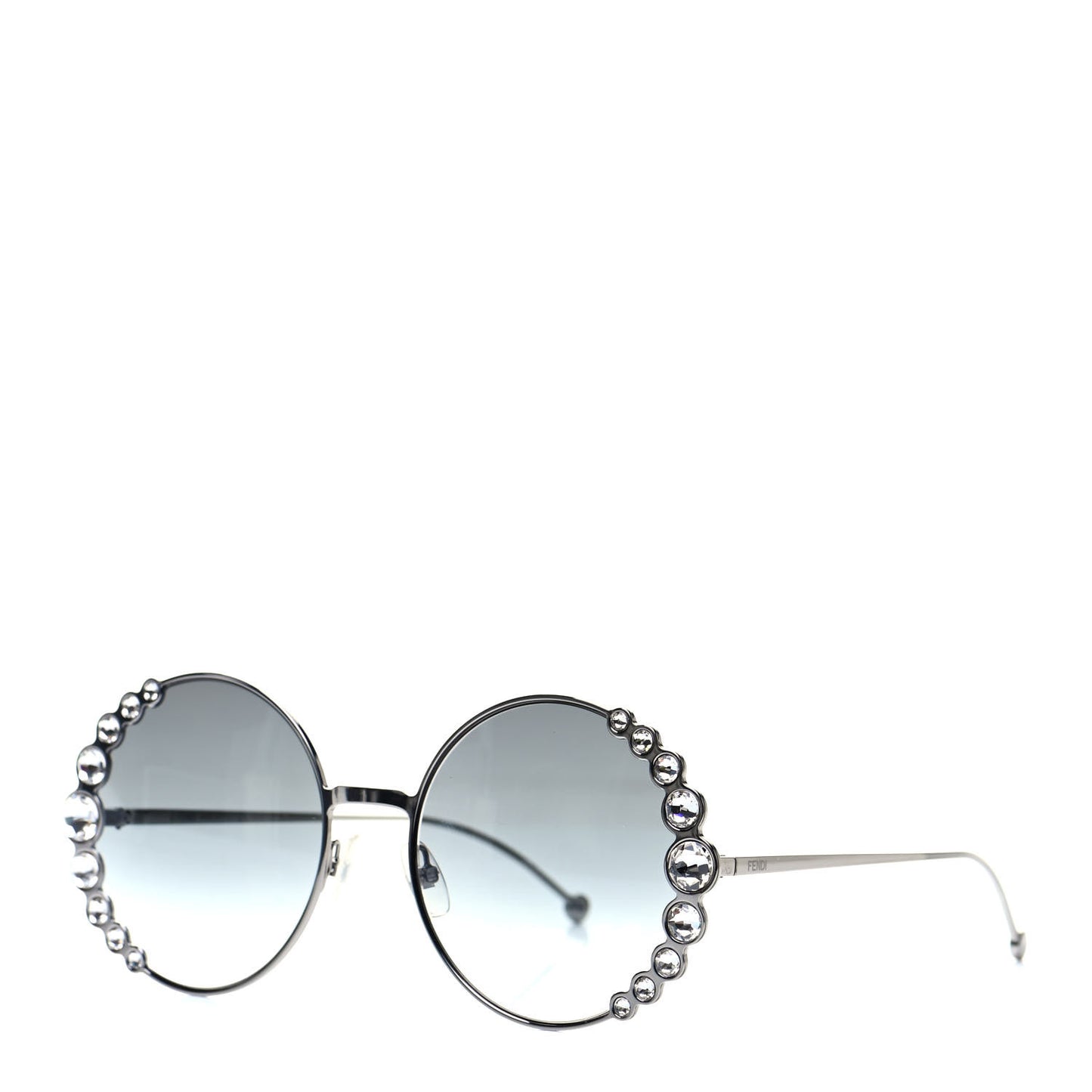 Crystal Round Sunglasses FF0324/S Silver