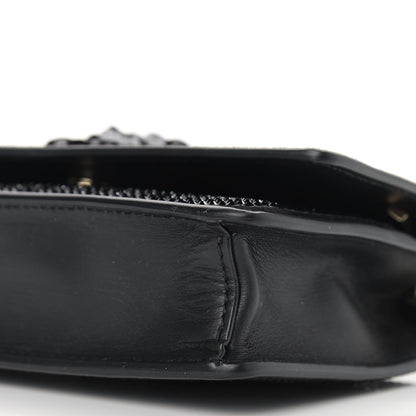 Versace Calfskin Palazzo Crystal Chain Evening Bag Black 9 of 9