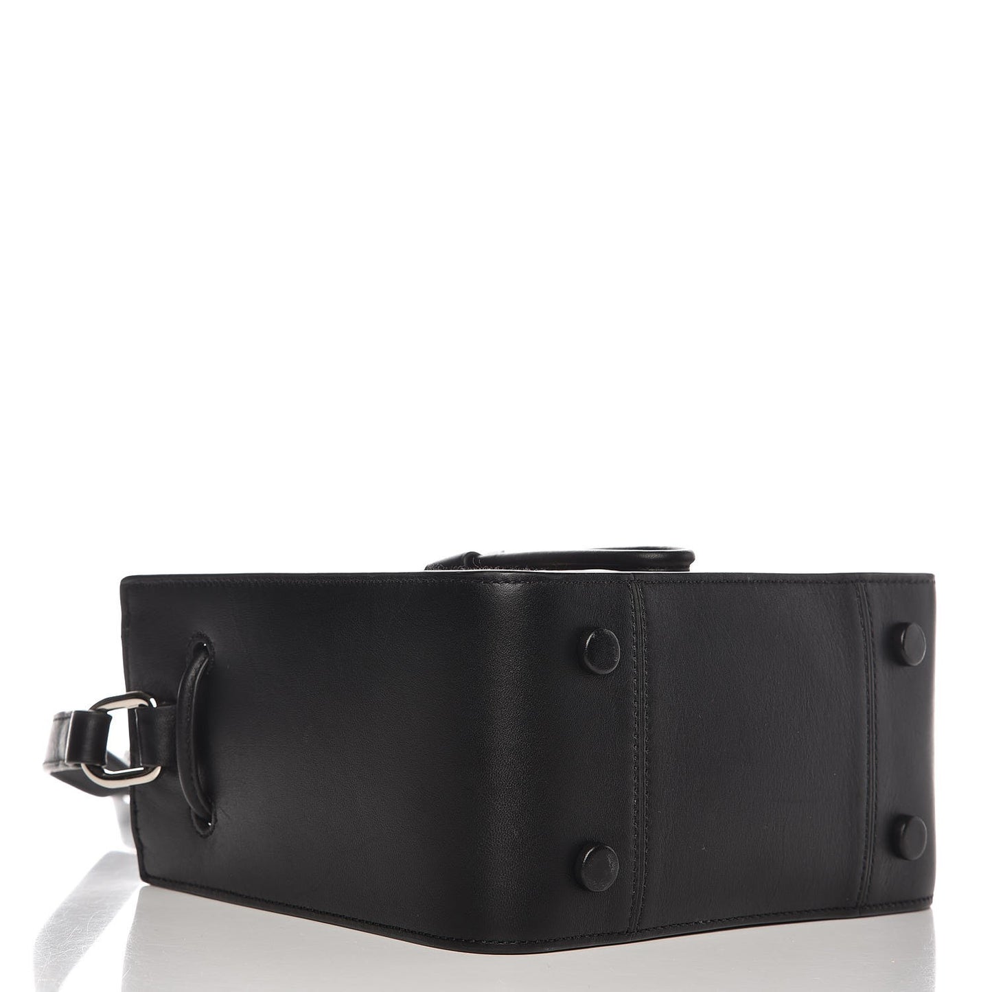 3.1 Denim Painted Mini Soleil Bucket Bag Black