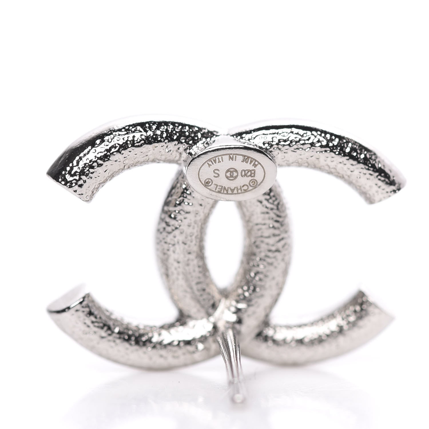 Chanel Crystal Palais Garnier CC Earrings Silver 3 of 5