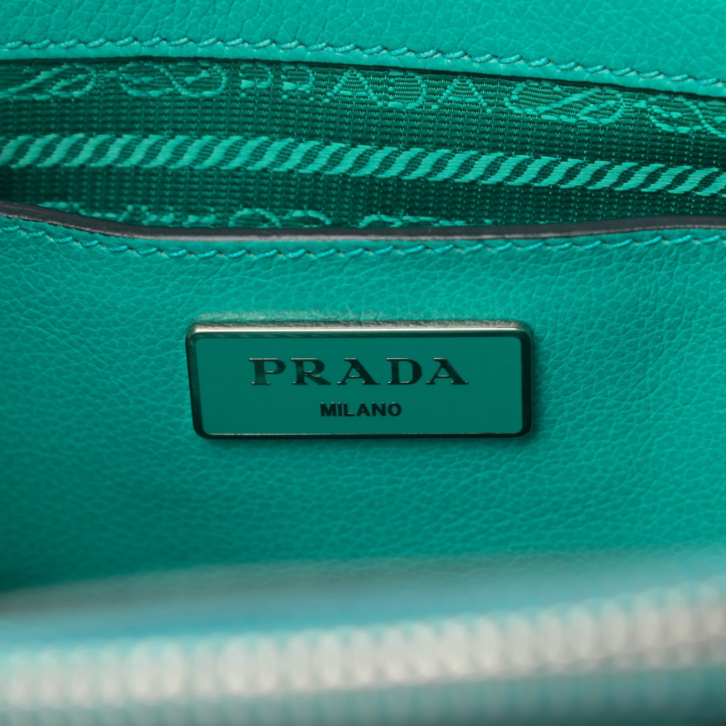Glace Calf Scamosciato Suede Mini Twin Pocket Tote Giada