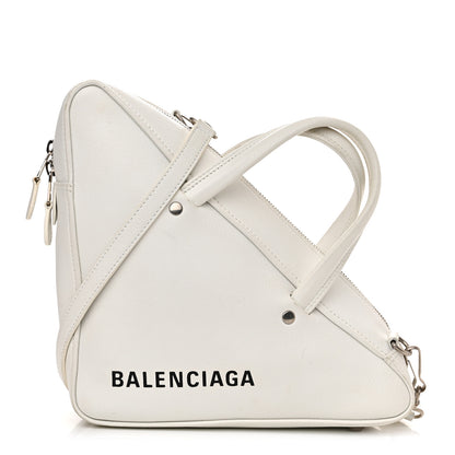 Balenciaga Calfskin S Triangle Duffle White 1 of 14