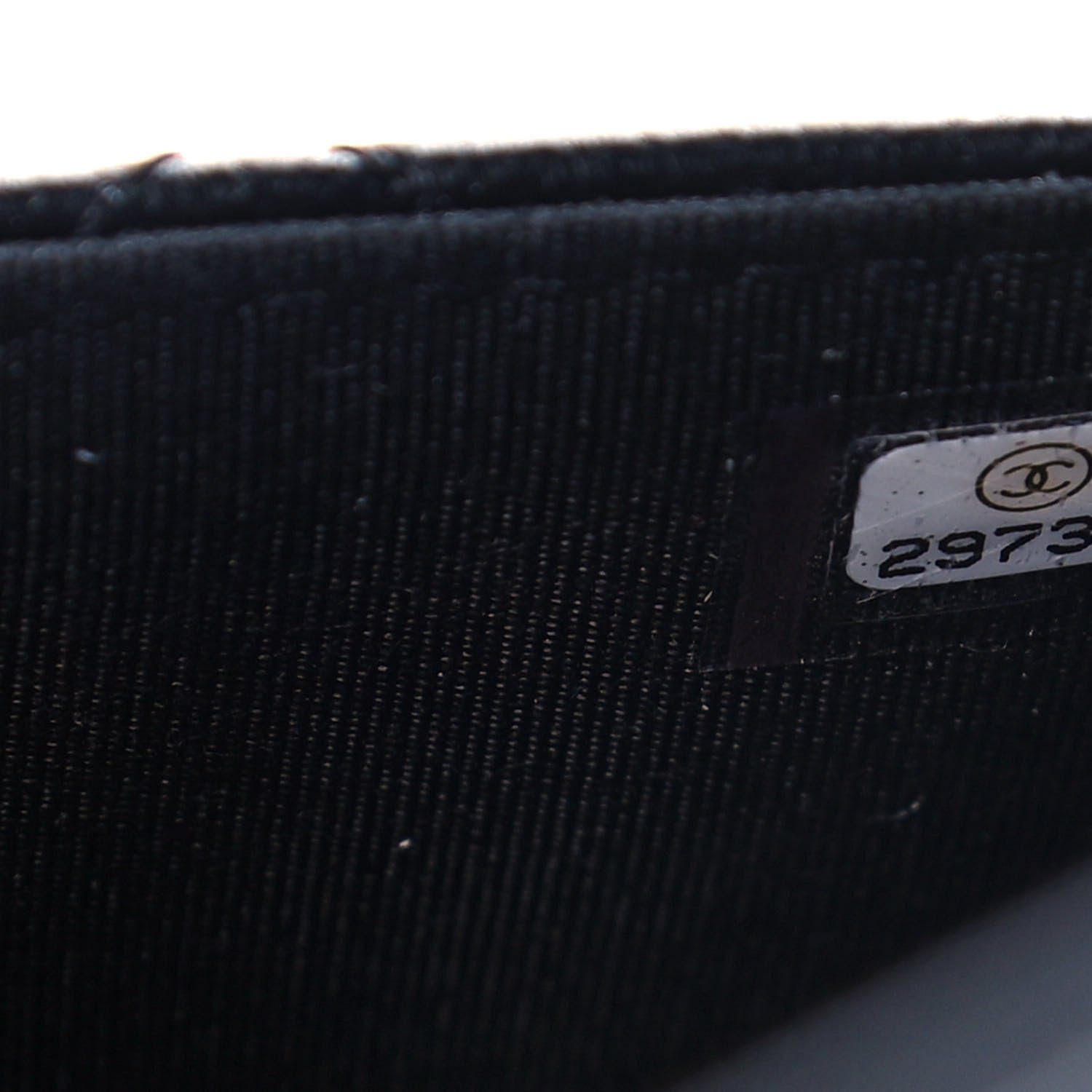 Chanel Lambskin Quilted CC Pearl Crush Wallet on Chain WOC Black 9 of 14