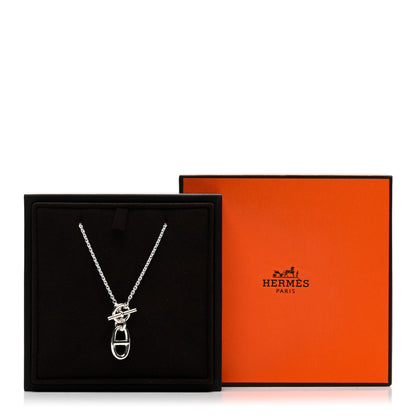 Hermes Sterling Silver Amulette Chaine d'Ancre Necklace 5 of 5