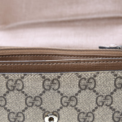 Gucci GG Supreme Monogram Nice Continental Wallet Maple Brown 8 of 13