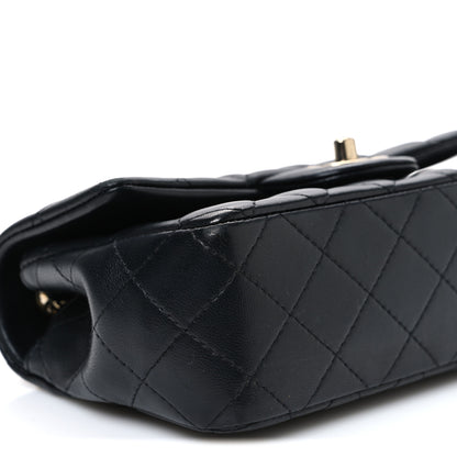 Chanel Lambskin Quilted Mini Rectangular Flap Black 9 of 10