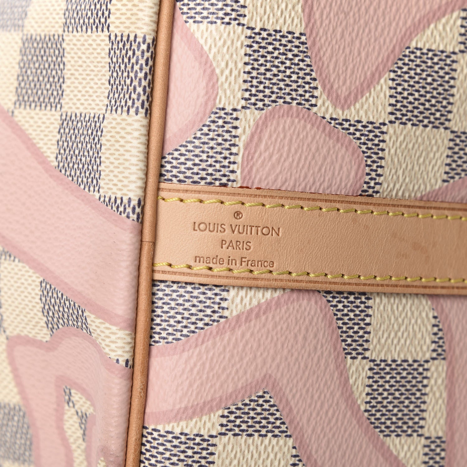 Louis Vuitton Damier Azur Tahitienne Speedy Bandouliere 30 Rose Ballerine 9 of 10