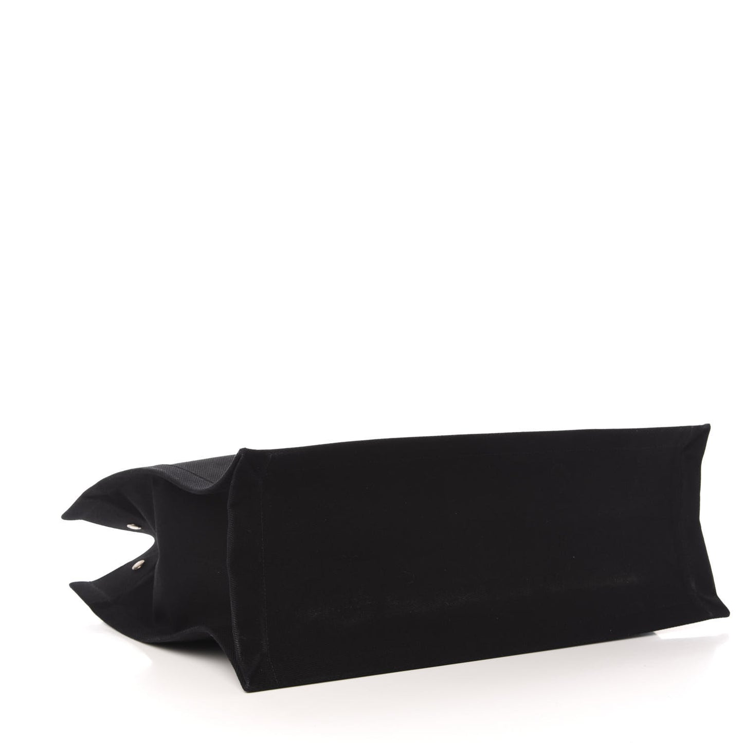 Linen Calfskin Rive Gauche Tote Black