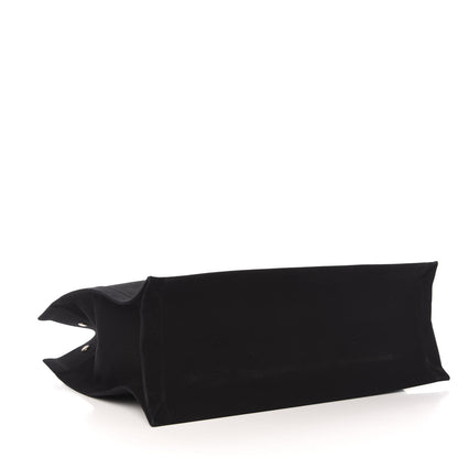 Saint Laurent Linen Calfskin Rive Gauche Tote Black 4 of 13