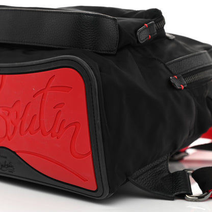 Christian Louboutin Nylon Calfskin Small Backloubi Backpack Black 9 of 9
