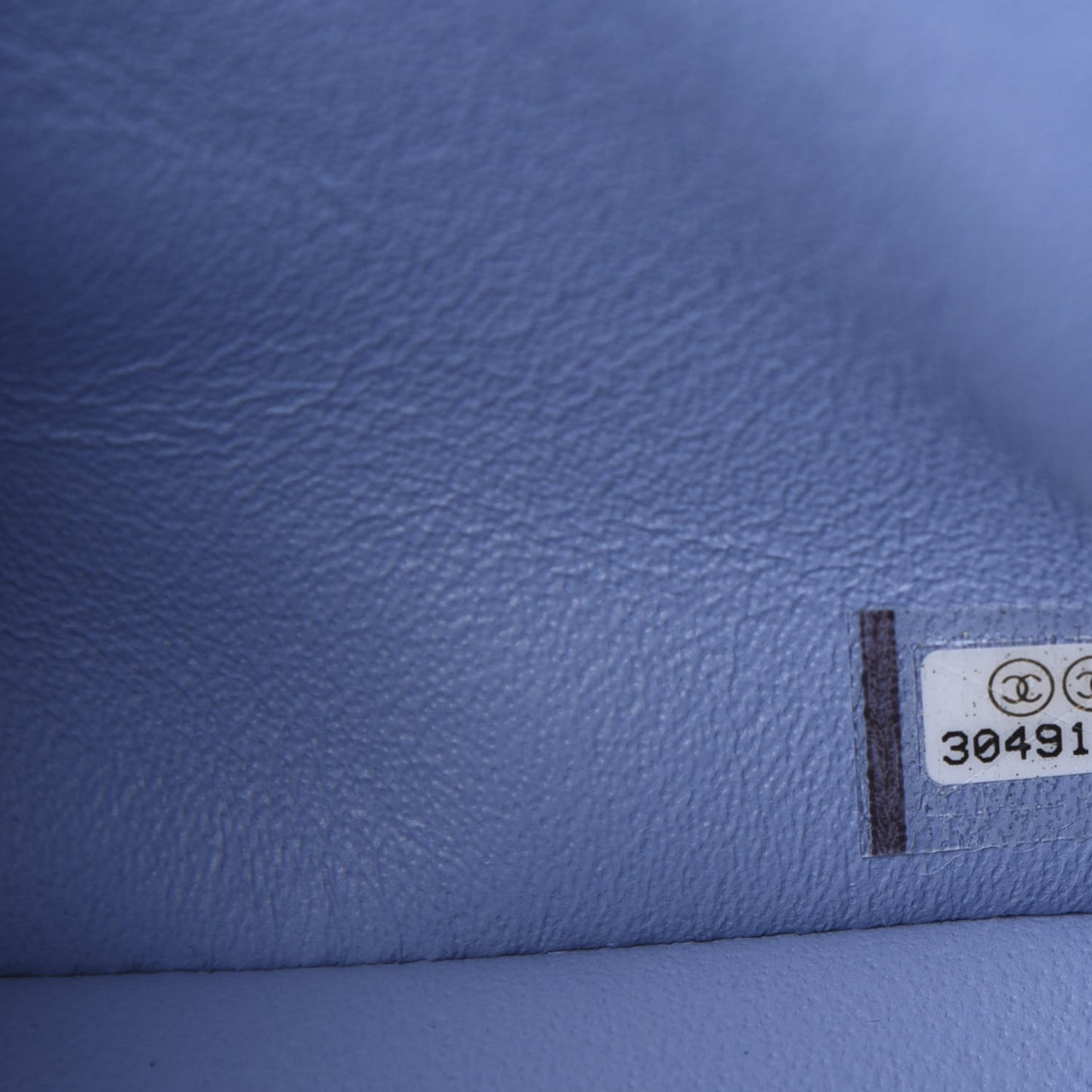 Lambskin Quilted Mini Rectangular Flap Light Blue