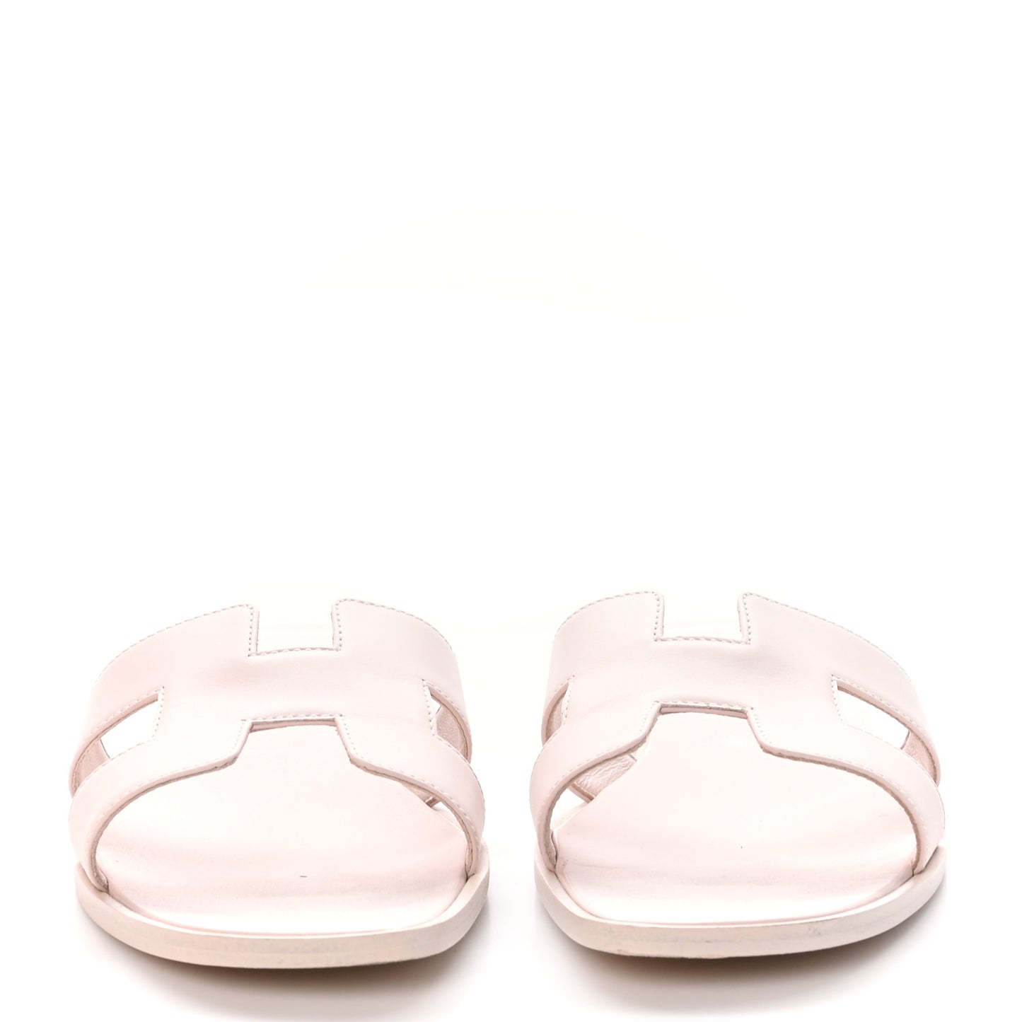 Box Calfskin Oran Sandals 38.5 Rose Pale