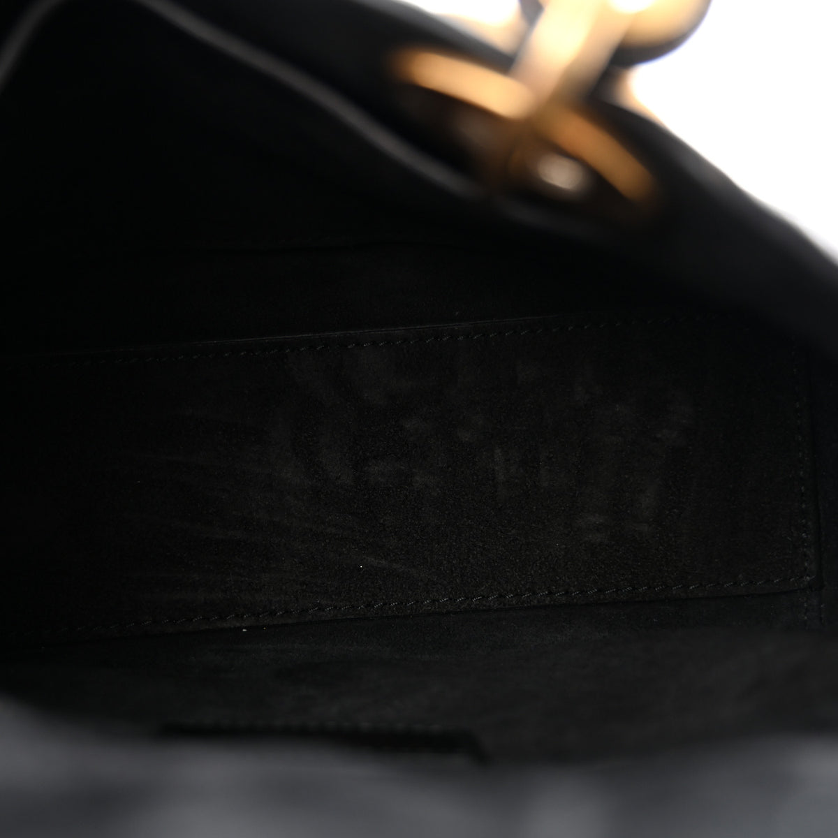 Crinkled Patent Cannage Small Lucky Badges My Lady Dior Black