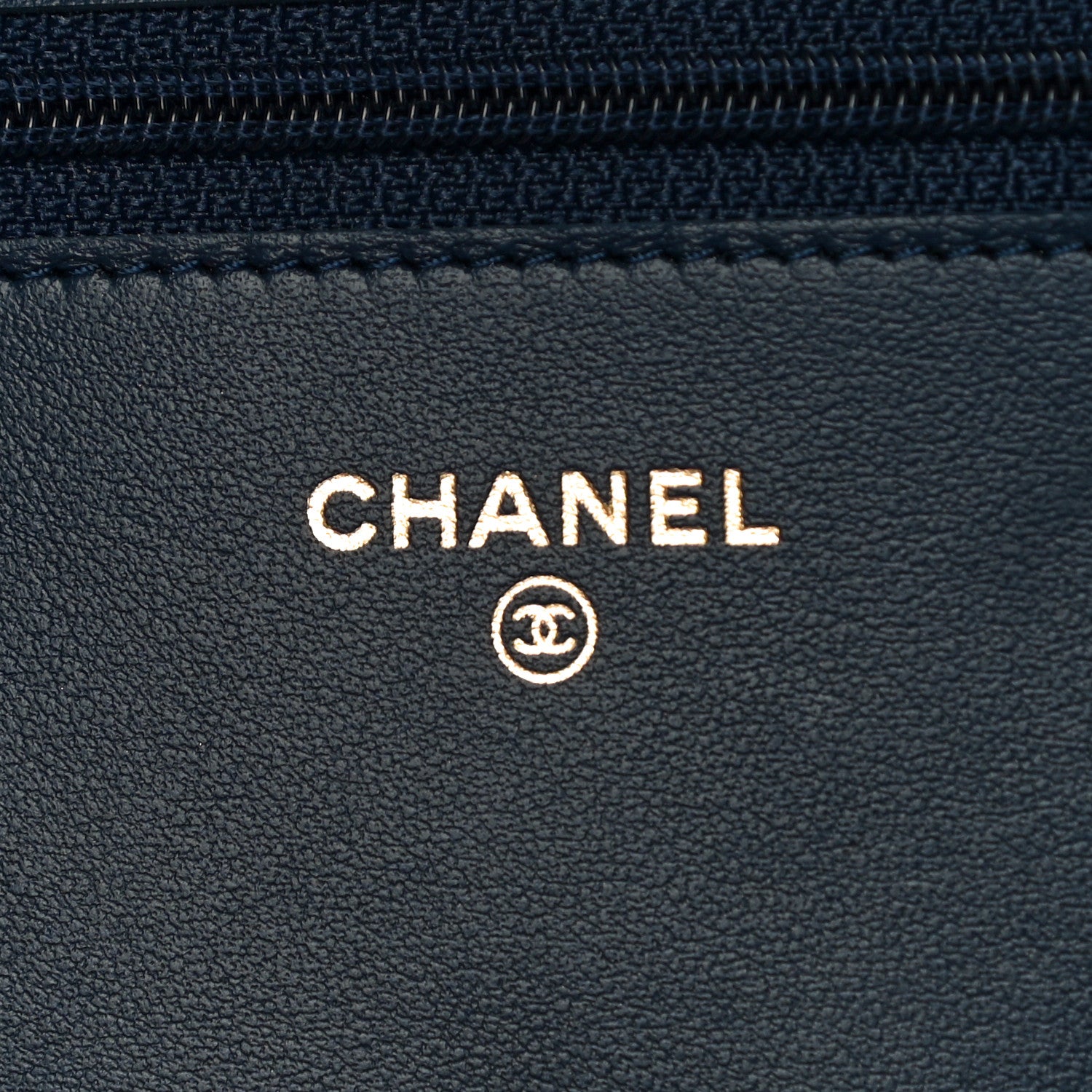 Chanel Caviar Quilted Boy Wallet On Chain WOC Navy 6 of 14