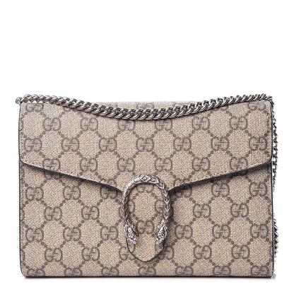 Gucci GG Supreme Monogram Mini Dionysus Chain Wallet Beige Black 1 of 9