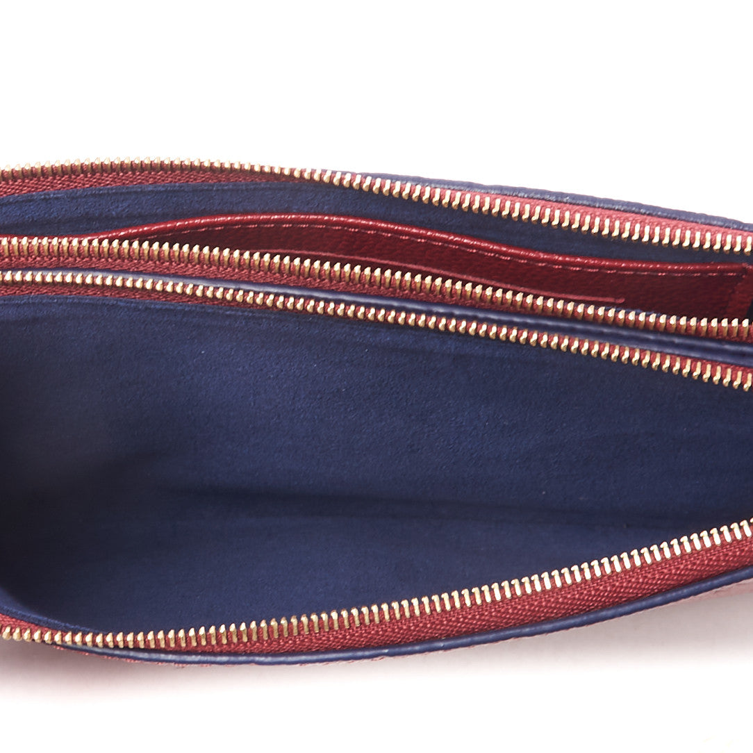 Louis Vuitton Empreinte Double Zip Pochette Cherry Berry 7 of 9