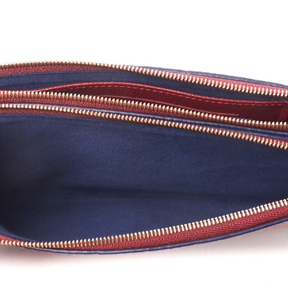 Louis Vuitton Empreinte Double Zip Pochette Cherry Berry 7 of 9