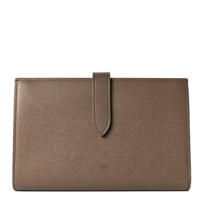 Celine Grained Calfskin Large Multifunction Strap Wallet Taupe 1 of 8