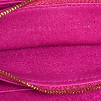 Balenciaga Nylon Jacquard Diagonal Logo S BB Round Shoulder Bag Rose Magenta 7 of 7