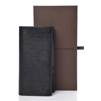 Louis Vuitton Epi Brazza Wallet Black 8 of 8