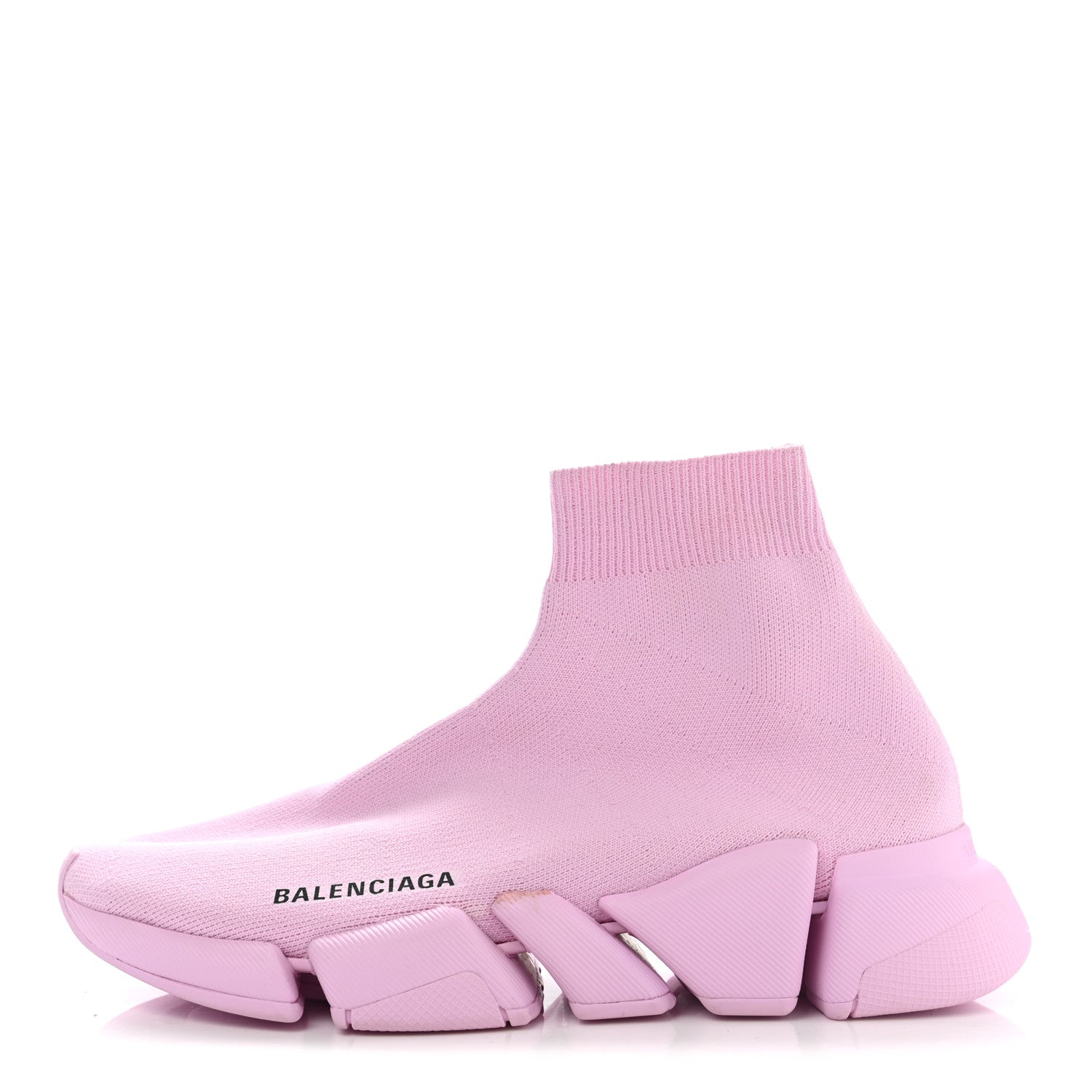 Balenciaga Technical 3D Recycled Knit Womens Speed 2.0 Sneakers 38 Monocolor Light Pink 1 of 11