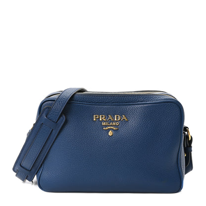 Prada Vitello Phenix Camera Bag Bluette 1 of 11